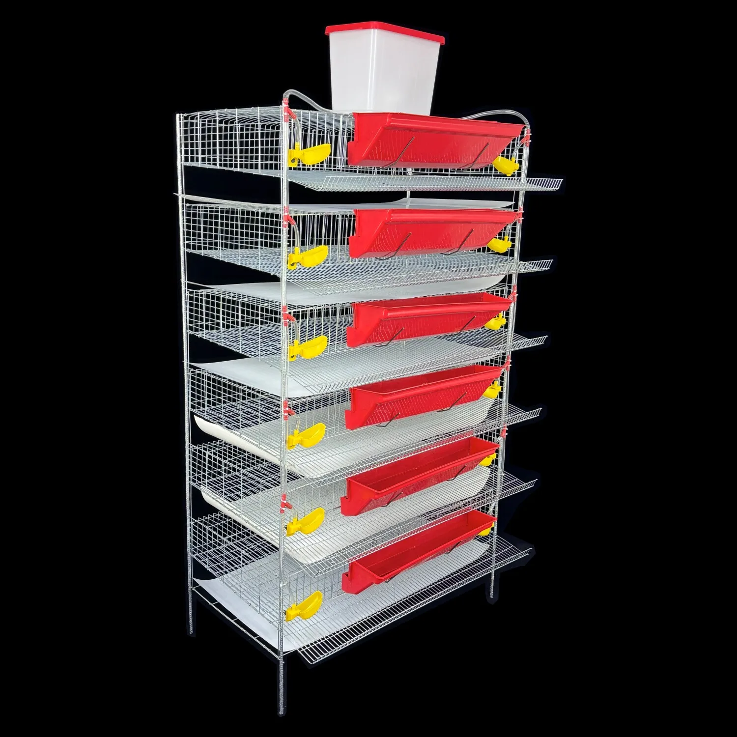 Factory Direct 2026 Top Rated Quail Cage 6th Floor 5th Floor Vertical Quail Cage Bird Cage Automatically Cleaning and Feeding