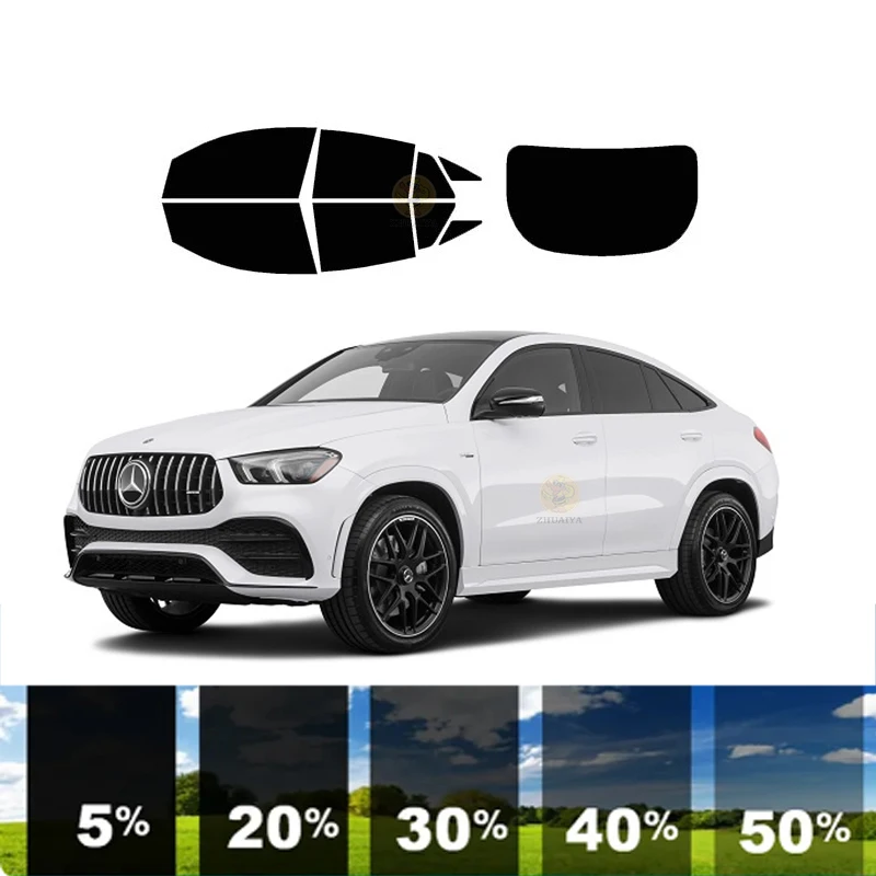 precut Removable Window Tint Film For Car 100% UVR Heat Insulation Carbon ﻿For MERCEDES-BENZ GLE-CLASS 4 DR SUV COUPE 2021-2023