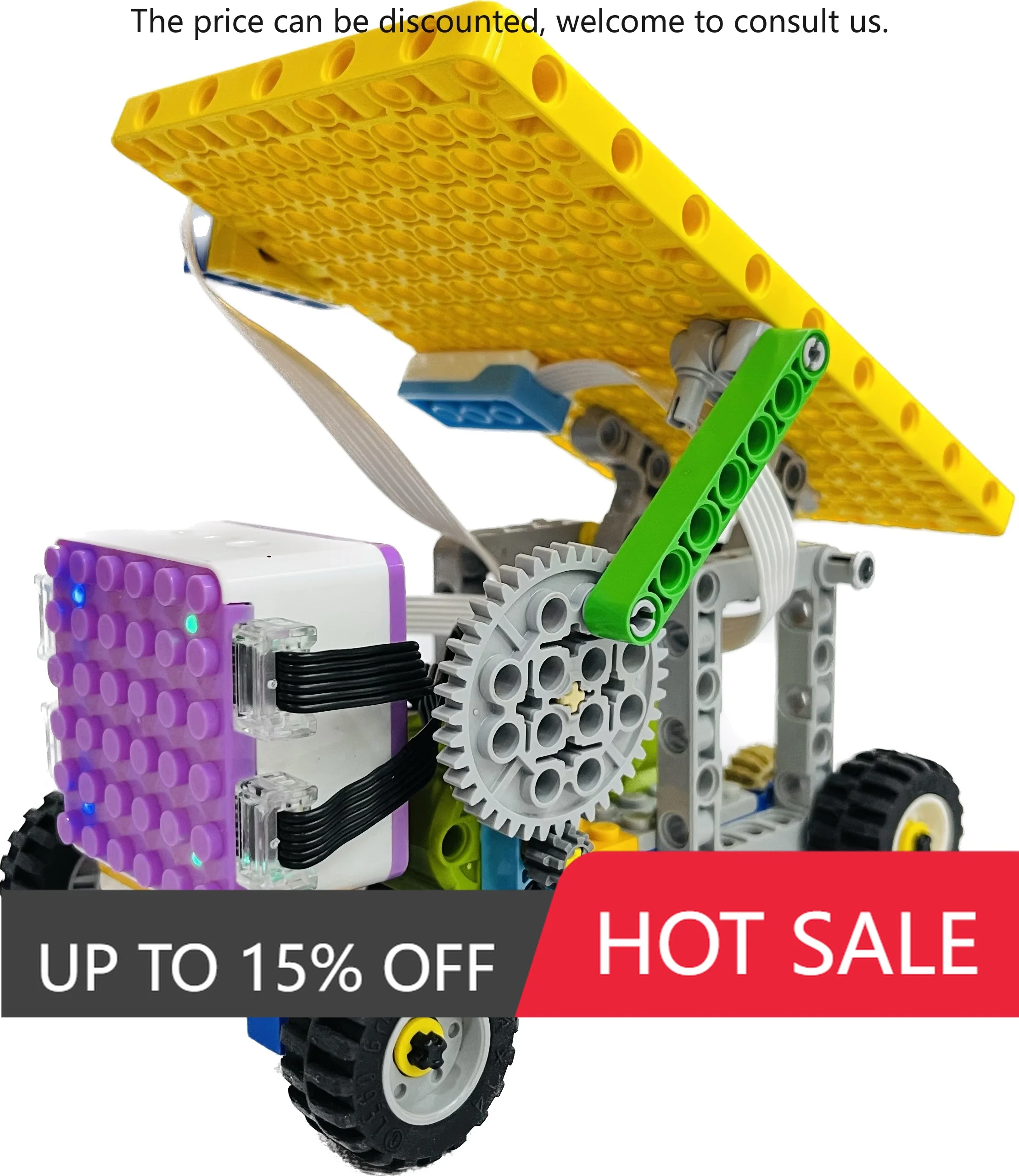 

ICQbot Interactive Coding Robot Set Electronics Wedo2.0 Block Gear Building Blocks Kids Electronic Toy Tool Set For Coding