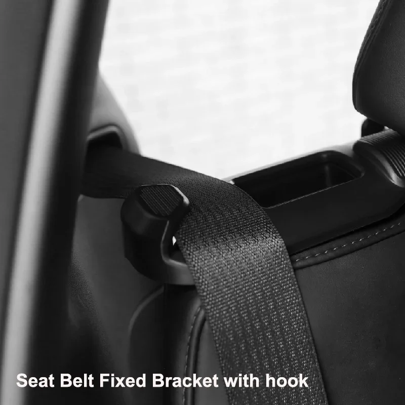 Seat Belt Fixing Bracket Hook for Tesla Model Y Rear Seat Belt Fixation Limiter Holder Trunk Storage Stowing Tidying Accessories