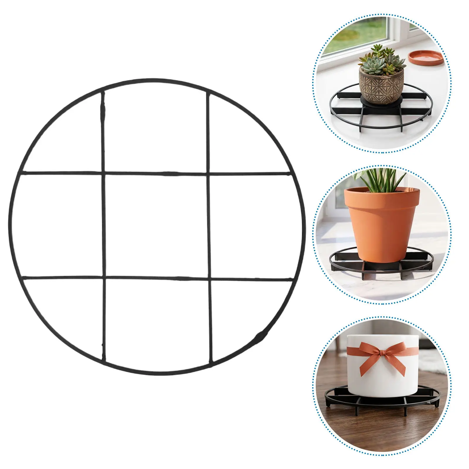 20Pcs Plastic Plant Saucer Tray Planter Feet Flowerpot Bases for Outdoor Indoor Pots Improved Drainage Air Circulation Stable