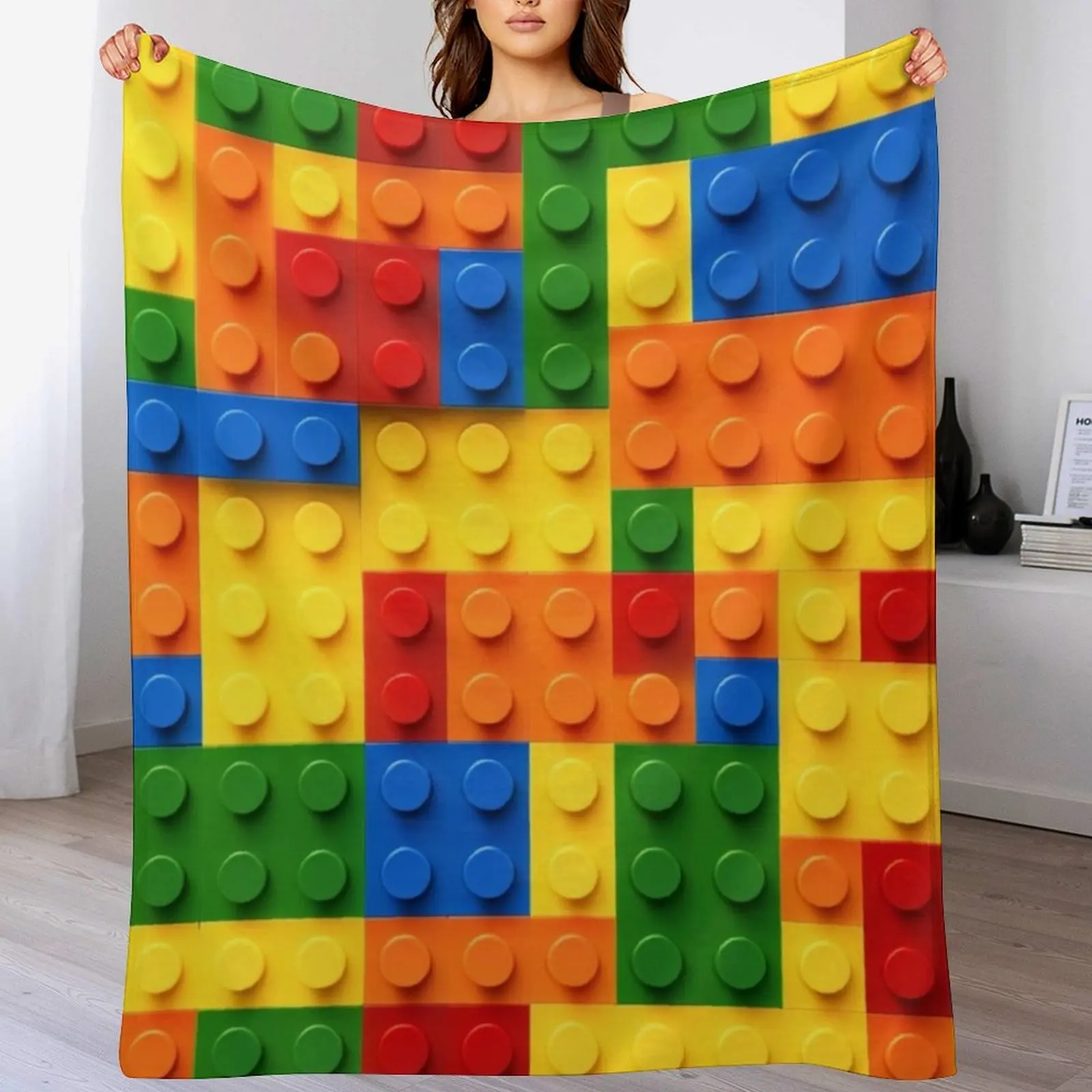 Fun games Kids toys and games - Children like to play - Construction game Throw Blanket Hairys Sofa Throw Blankets