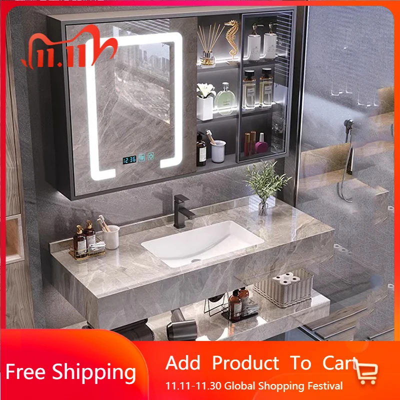 

Simple Washbasin Bathroom Vanities Vintage Toilet Partition Vanity Bathroom Vanities Light Storage Mobiletto Bagno Furniture