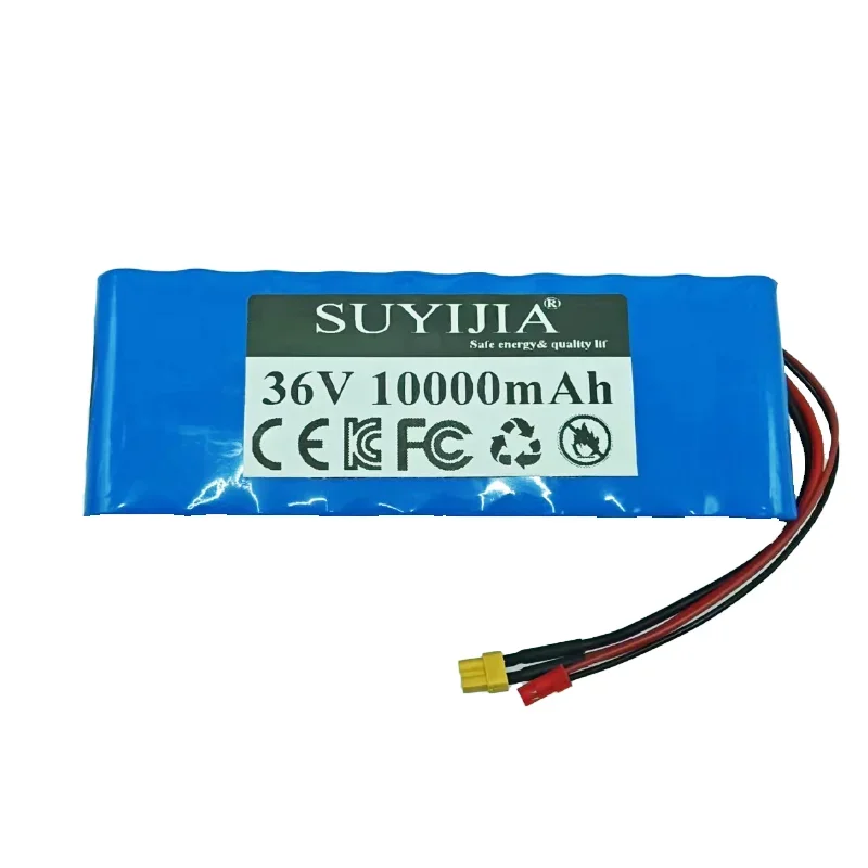 36V Scooter Battery 36V10Ah Lithium Battery Pack 18650 10S2P 1000W Suitable for Electric Scooter Bicycle Wheelchair Power Tools