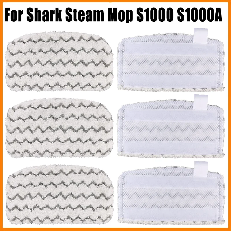 For Shark Steam Mop S1000 S1000A S1000C S1000WM S1001 Mop Rag Microfiber Steam Mop Replacemen Pad Washable Cleaner Pad