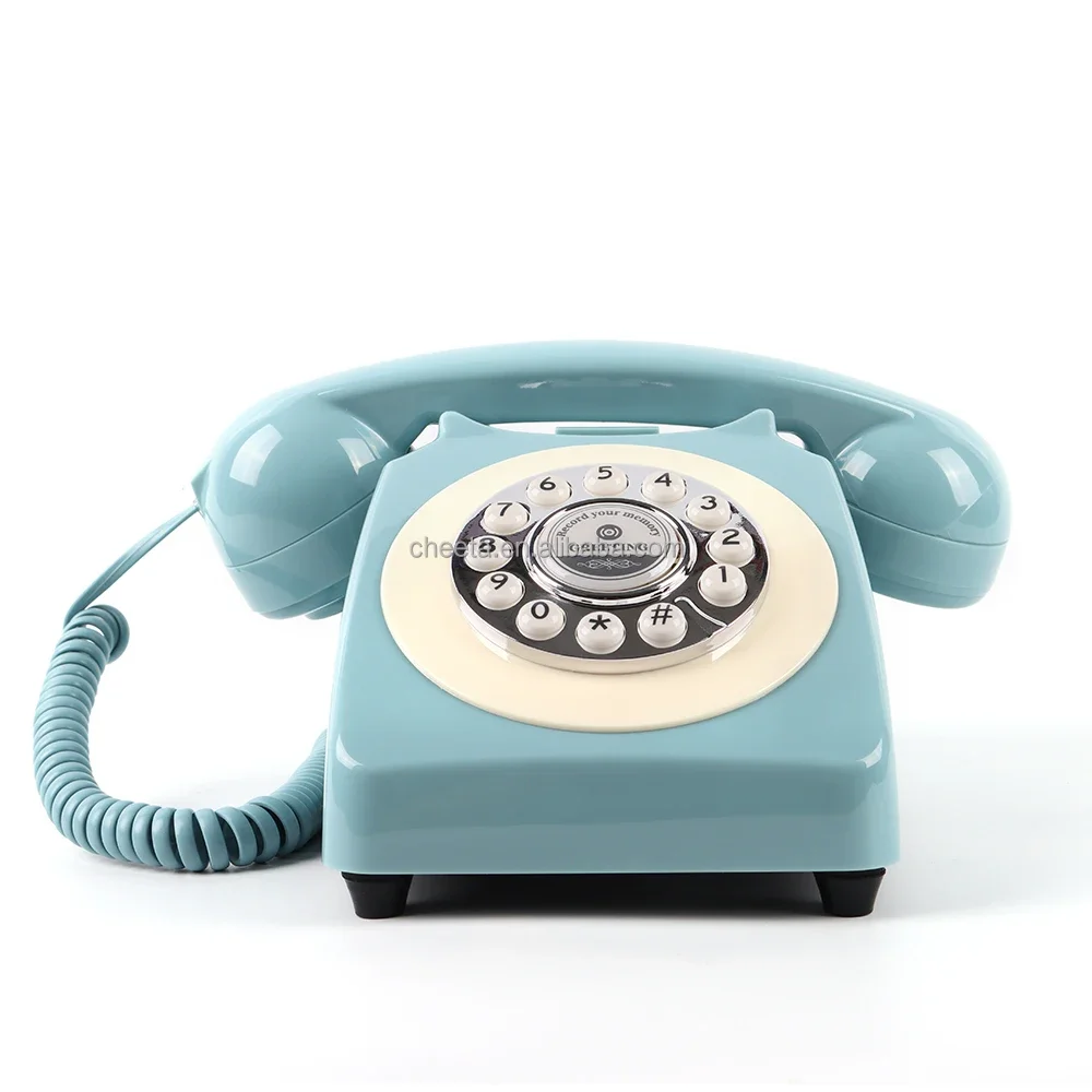 Hot Selling Antique Telephone Voice Recorder Audio Guest Book Wedding Phone