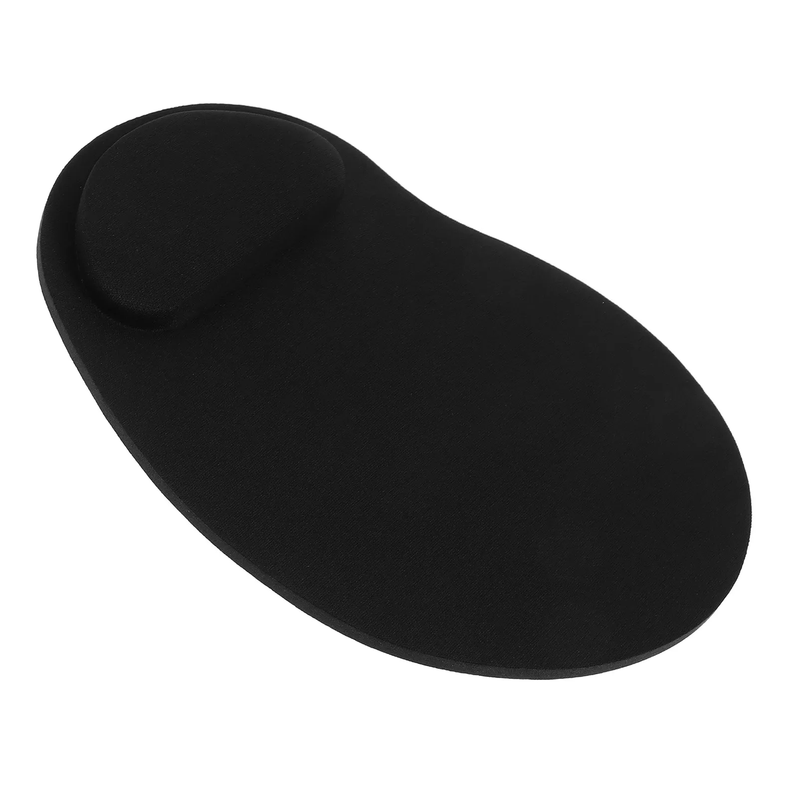 Computer Mouse Pad Black Non-Slip Silicone Wrist Support Ergonomic Wrist Rest for Office Gaming Travel Mouse Pad