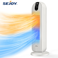 Sejoy Electric Heater Space Silent Heaters for Home Low Energy Portable Ceramic Fan Heater with Thermostat