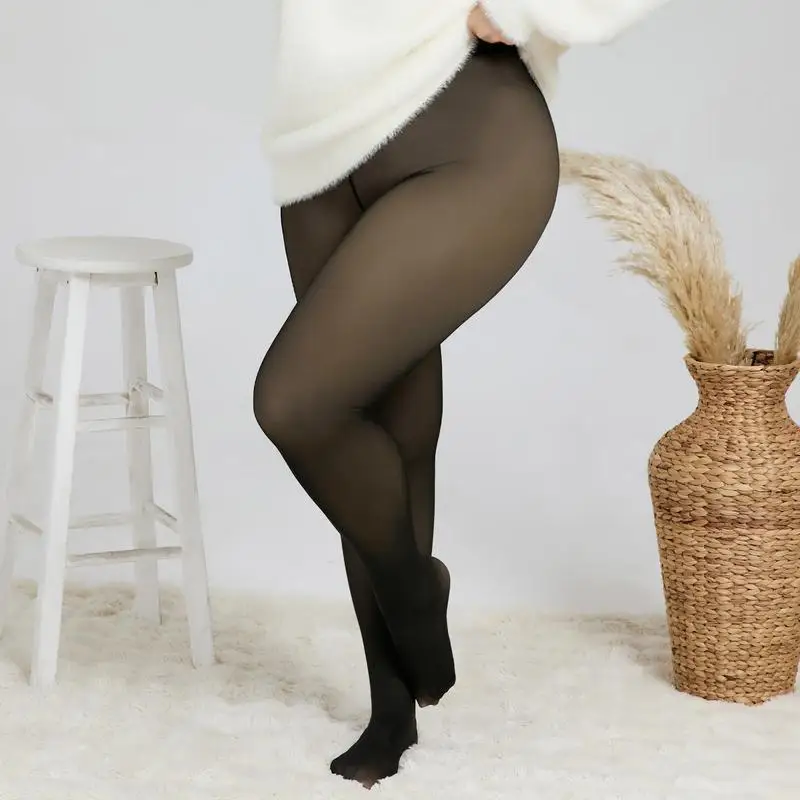 Sexy Thin Fake Translucent Pantyhose High Elasticity Comfortable Tights High Waist Slim Pantyhose Skin Effect JK Streetwear