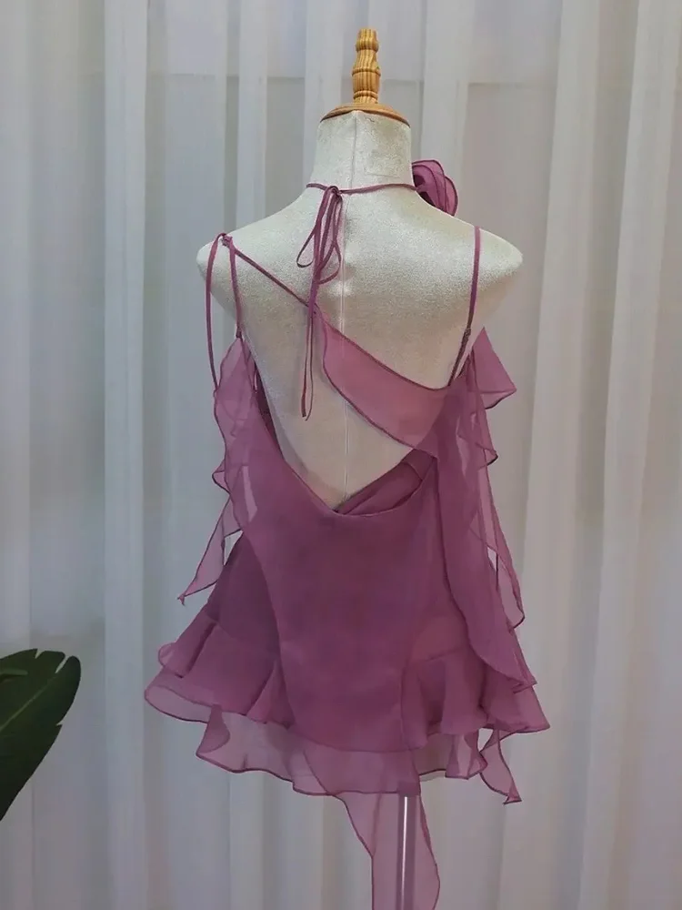 Sweet Wind Bell Sve – t-shirt féerique pour femmes, Design Unique, en Fiber de Polyester, sans Sve, mi-longue, robe trapèze