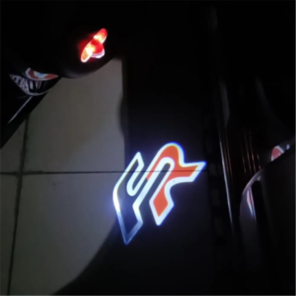 

2X For Seat Alhambra 7M Leon 1M MK1 Toledo 1M MK2 LED Car Interior Door Projector Welcome Warning Ghost Shadow Light Accessories