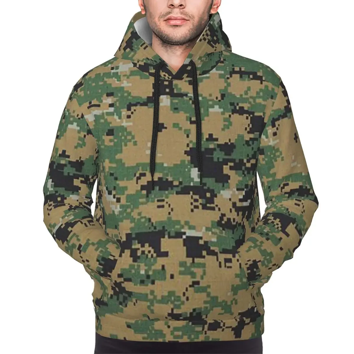 Camo Camouflage Military Woodland Army Hoodie Harajuku Pullover Autumn Winter Men Women Sweatshirts Long Sleeve Tops