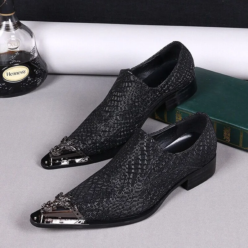 Mens genuine leather crocodile skin shoes oxford classic pointy formal Casual Business Shoes Solid Color Elegant Male Dress Shoe