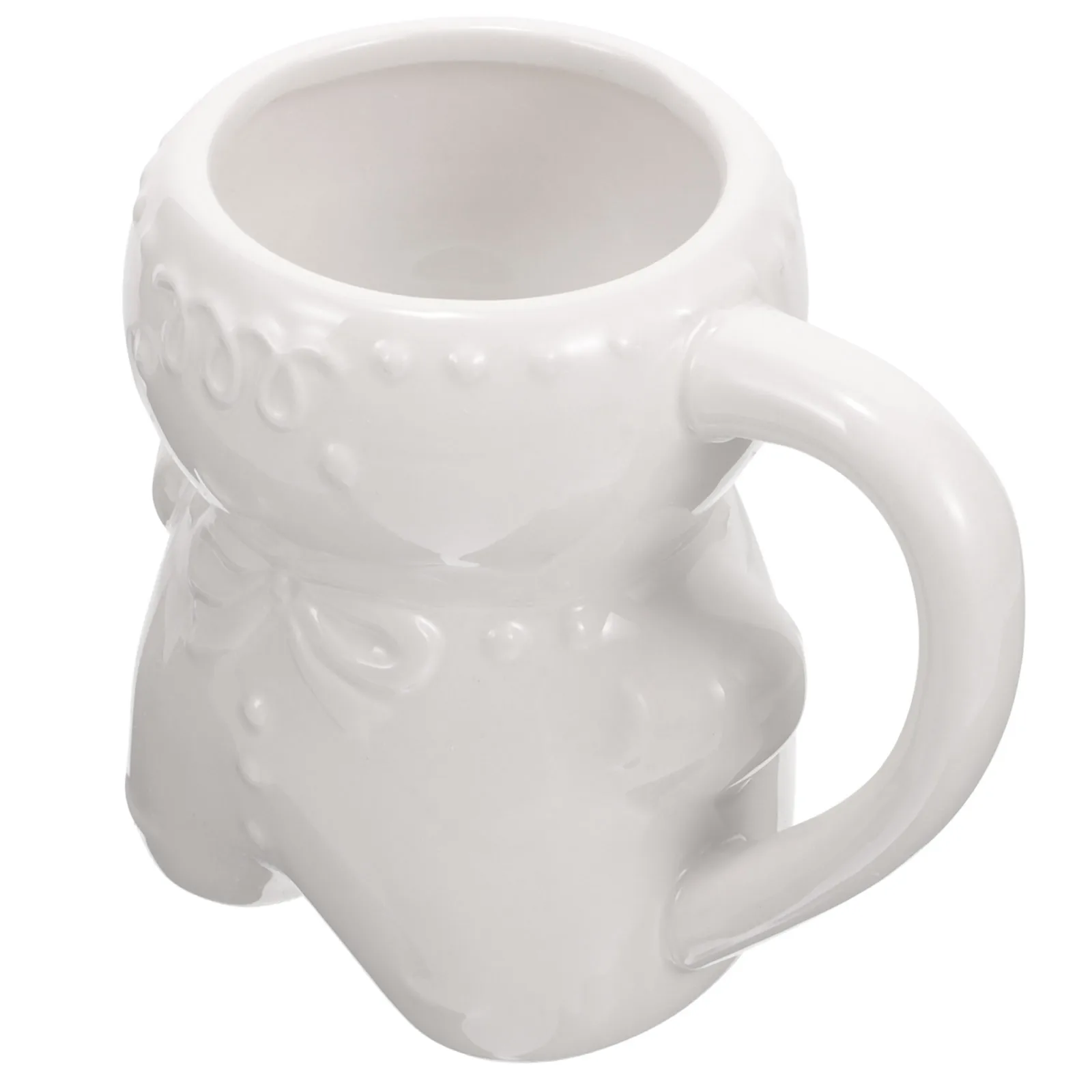 Ceramic Gingerbread Large Capacity Christmas Coffee Cup Cute Holiday Milk Cup Decorative Xmas Gift Gingerbread Mug