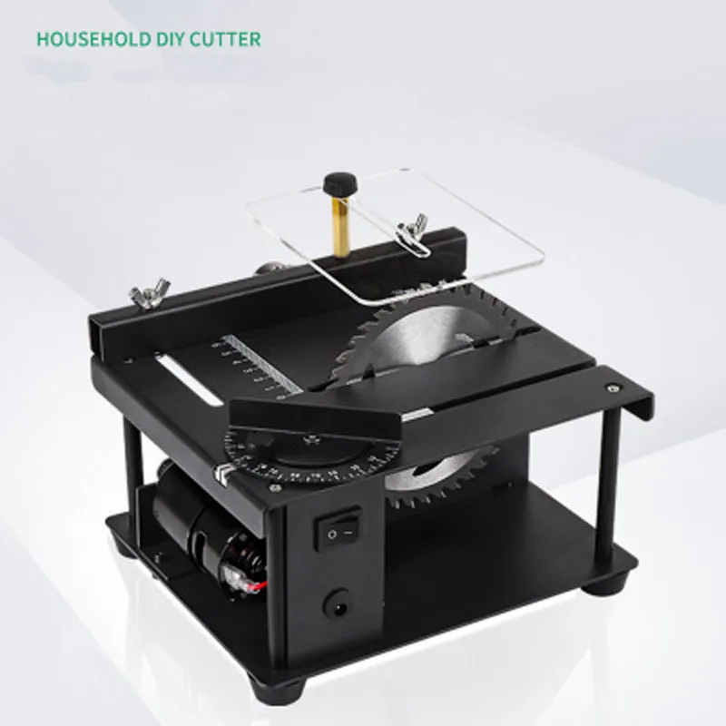 CheapMini desktop sawing machine electric cutting machine band saw blade adjustable speed angle adjustment 35MM cutting