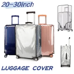 Transparent PVC Luggage Cover Waterproof Trolley Protective Cover Thicken Durable Suitcase Dust Protector Cover Travel Accessory