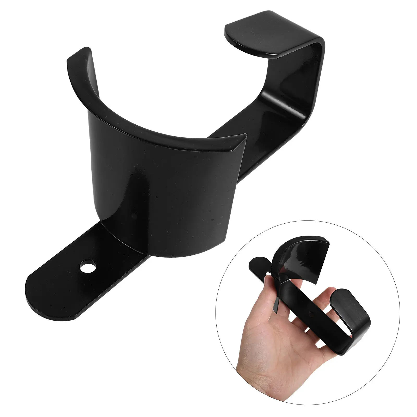 

4Pcs Metal Bridle Rack Wall Mounted Bridle Holder Black Sturdy Halter Hanger Screw Mounted Horse Tack Harness Storage Equestrian
