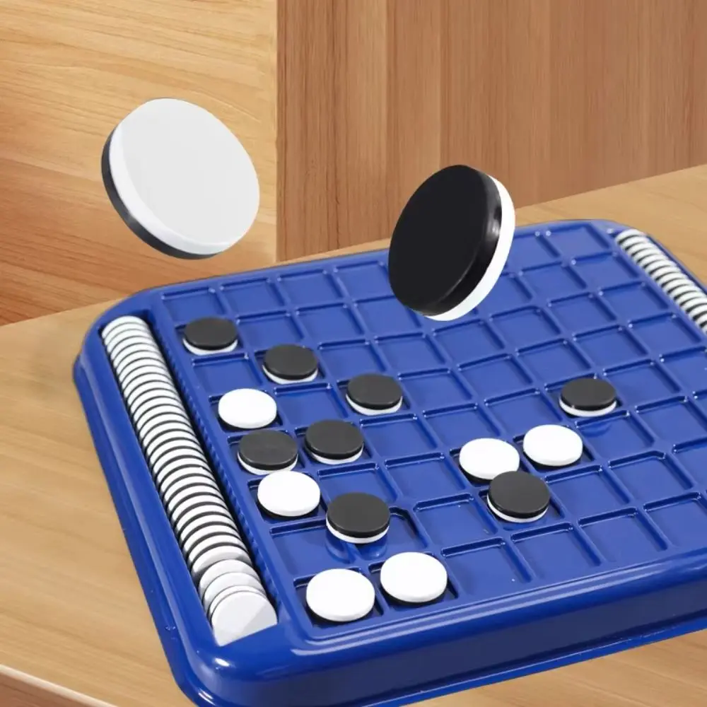 

Tabletop Game Flip Black White Chess Board Touch Flip Parent-Child Interactive Kid Overturn Chess Montessori Portable