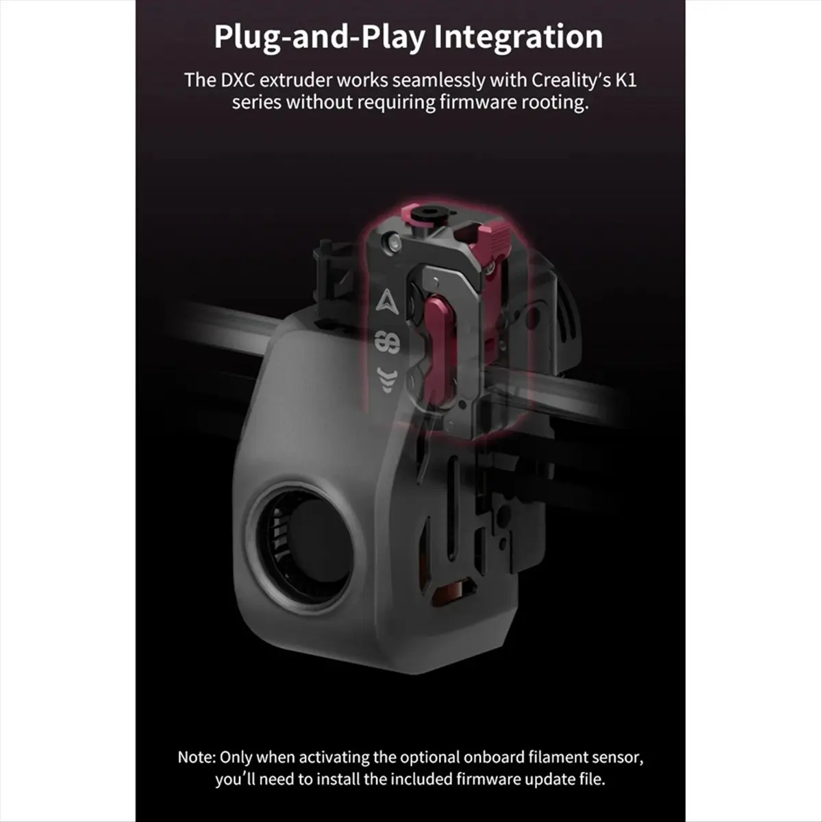 

[A23G] For Phaetus DXC Extruder with Motor Nozzle Heat Sink Kit for CREALITY K1 K1C K1 Max 3D Printer Part Upgrade Accessory