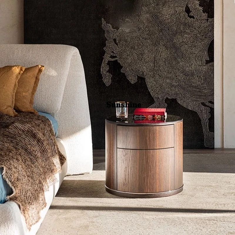 

Princess Organizer Nightstands Design Bedroom Luxury Living Room Bedside Table Modern Space Saving Szafki Nocne Furniture Home