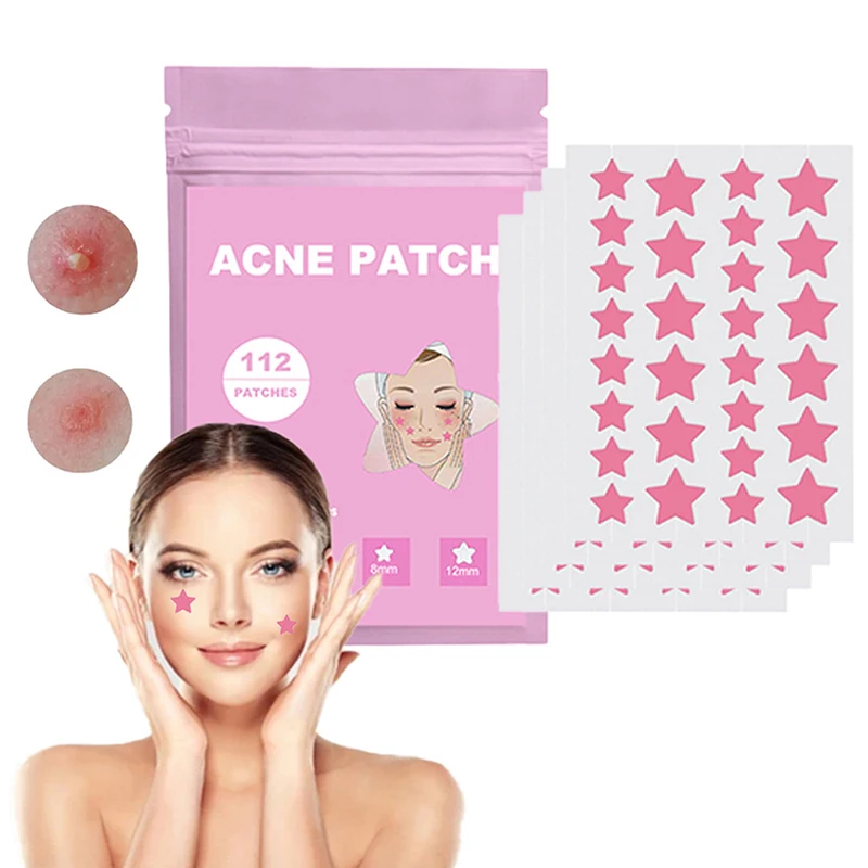 【112PCS Pimple Patch Colorful Invisible Removal Skin Care Stickers Concealer Face Spot Beauty Makeup】