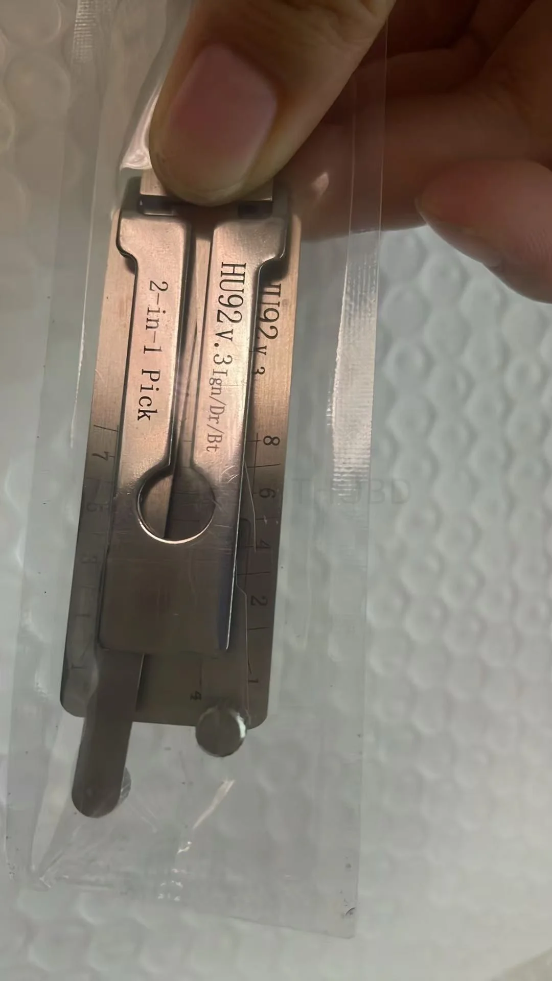 1PCS For Lishi Picks Picking HU92 2 In1 Locksmith Tools Decoder Hooks Topolines To Open Locks