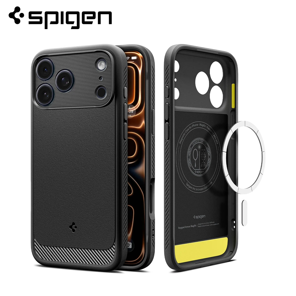 Capa Spigen Rugged Armor MagFit Magsafe para iPhone 17 Pro Max / 17 Pro / 17