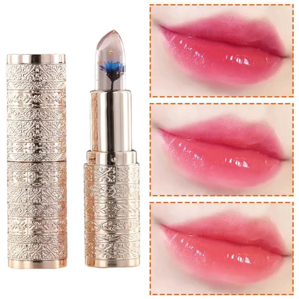 

Jelly Lipstick Waterproof Long Lasting Moisturizing Lip Balm Temperature Color Change Lipstick Transparent Repair Lip Gloss