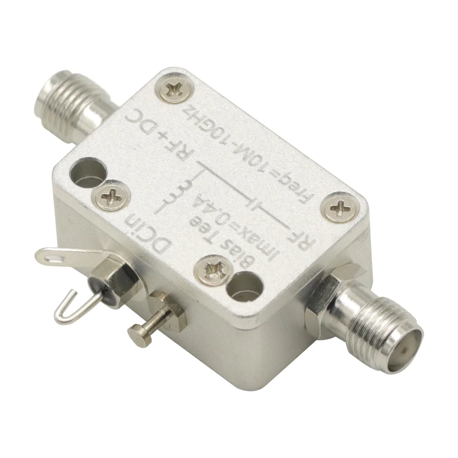 10M-10Ghz Bias Tee RF DC Block SMA RF isolator coaxial biaser for HAM Radio Broadband Amplifier SDR Receiver GPS BiasTee