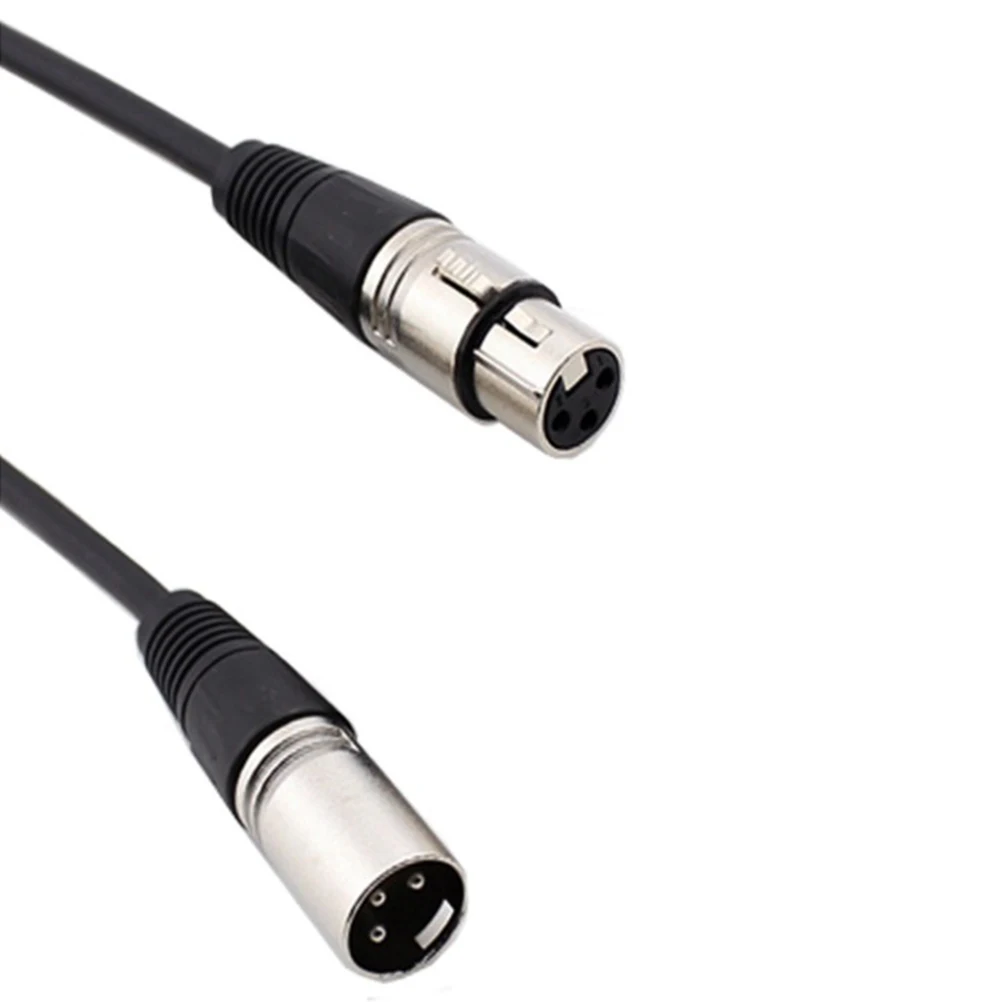 

10M Xlr Male To Female Microphone Audio Cord For Sound Equipment Mixing Console Durable Flexible Black Professional Mic Cables