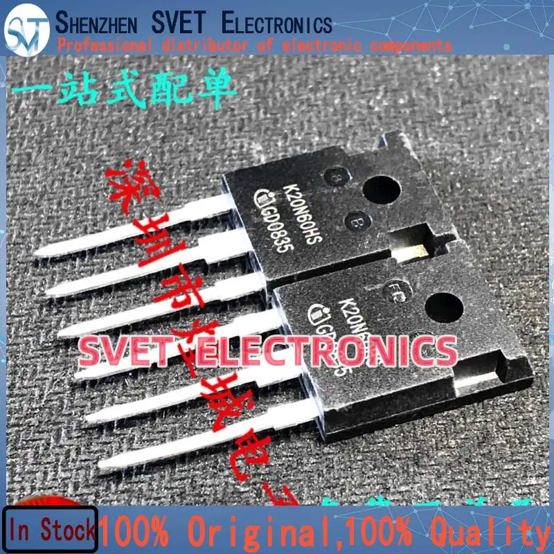 10PCS-50PCS  K20N60HS SKW20N60HS  TO-247 MOS  Original In Stock Fast shipping