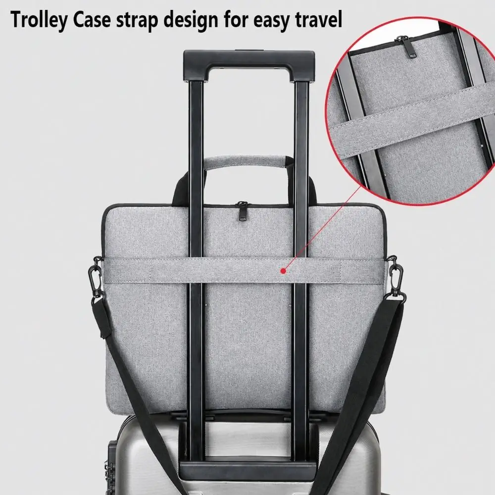 inch New Shockproof Large Capacity Ultra Thin Laptop Sleeve Case Notebook Cover Laptop Handbag Shoulder Bag For HP Dell Lenovo