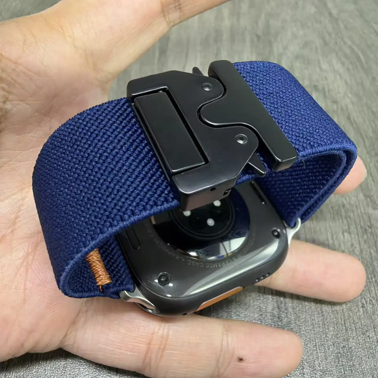 Braided Elastic Nylon Strap for Apple Watch Ultra 2 Band 49mm 46mm Bracelet Metal umbrella button for IWatch Series11 10 9 8 7SE