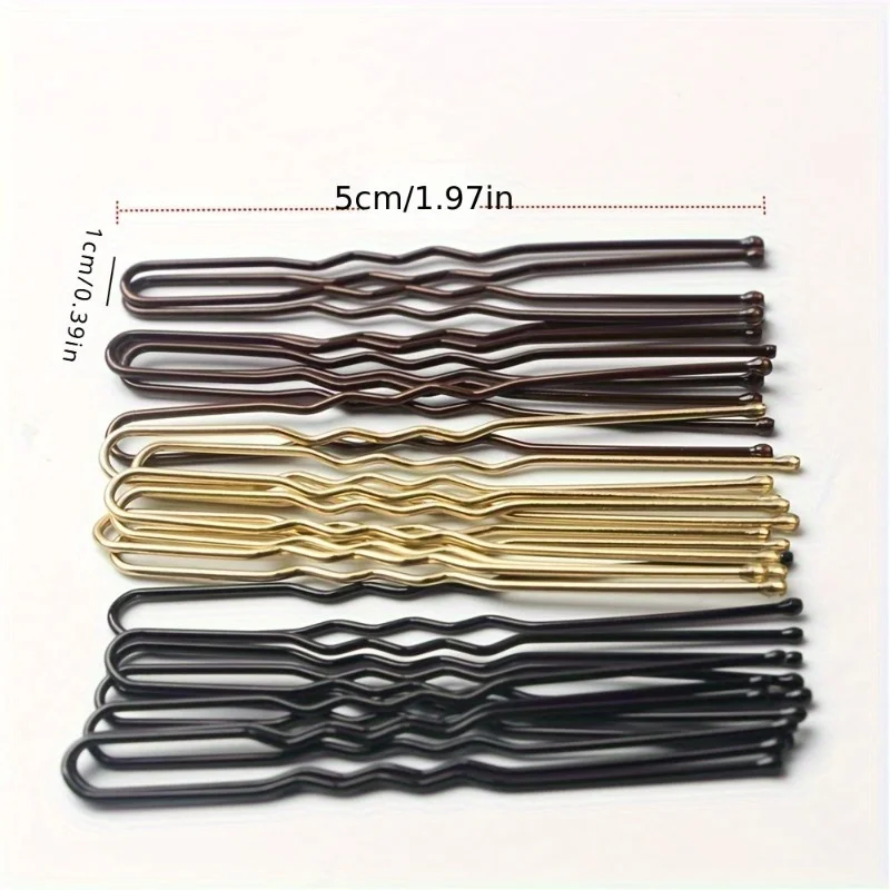 Metal Hair Clip U-shaped Bobby Pin Side Clip Bangs Clip Hair Accessories for Women