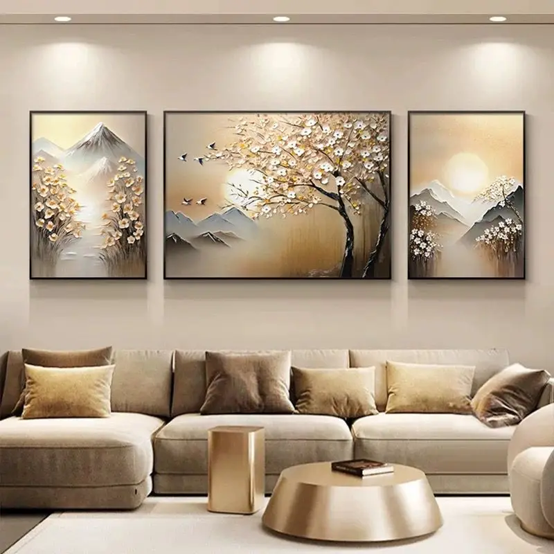 

2024 New Modern Cream Texture Hanging Painting Abstract Art Living Room Decoration Painting Dining Room Hand Drawn Oil Painting