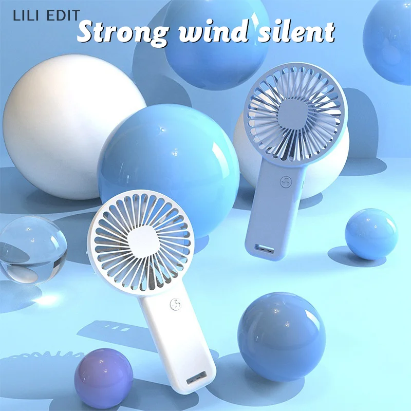 Portable Fan 3 Speed 800MA Silent Mini Handheld Fan USB Rechargeable Handheld Small Fan For Kids Women Men Indoor Outdoor Travel