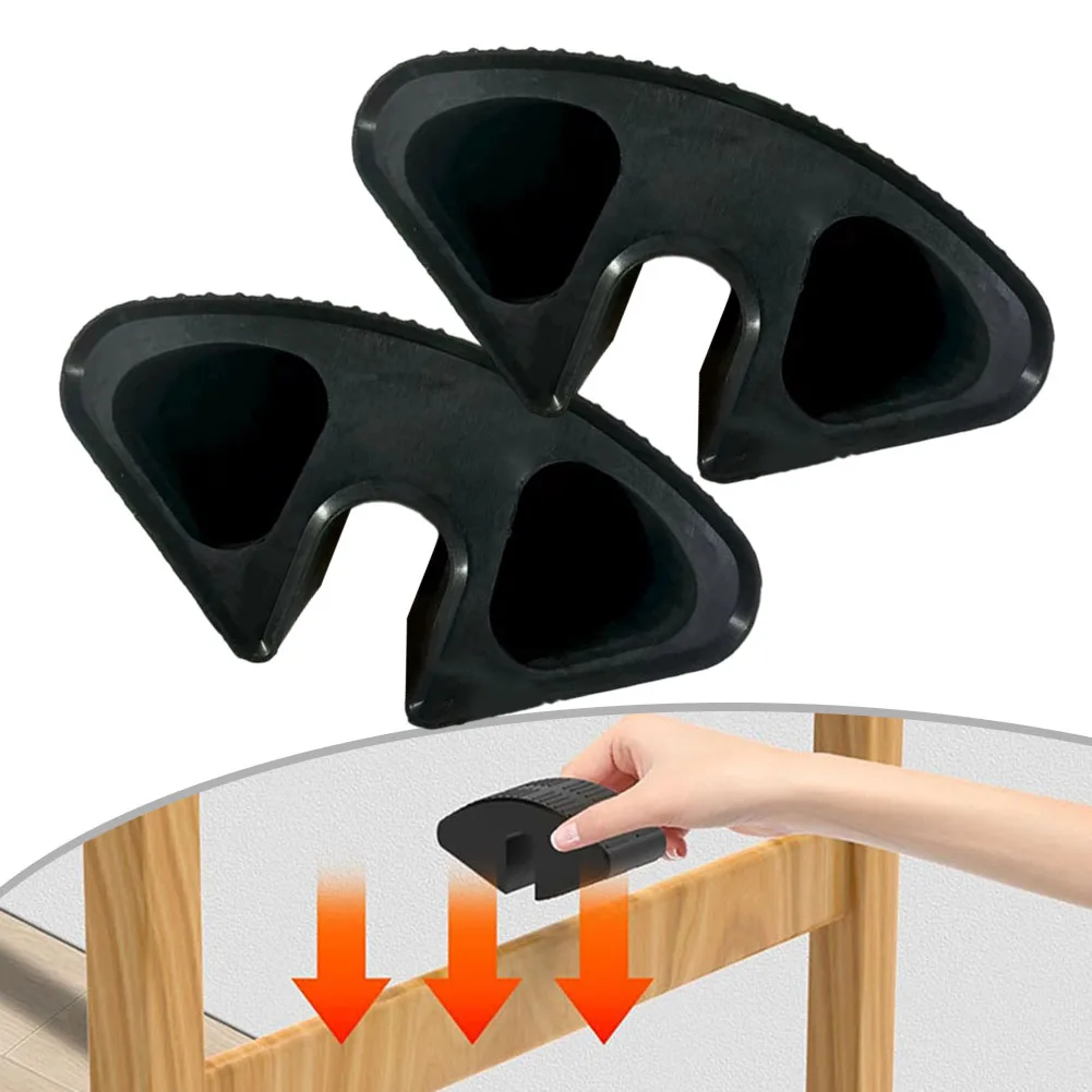 

2pcs Dorm Bed Ladder Foot Support Non-Slip Mat For Safe Bunk Bed Access Plastic Step Pad With Anti-Slip Design