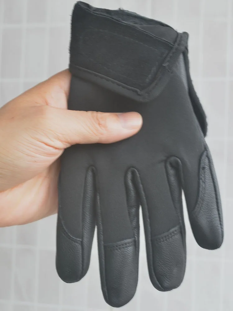 Paragliding skydiving gloves climbing leather wear-resistant breathable cut-resistant touch screen waterproof leather