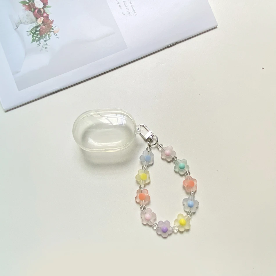 Realme用の透明なシリコンケース,空気2ネオ/q2/q2s携帯電話ケース,フラワーバンド付きファッショナブルなTPUケース