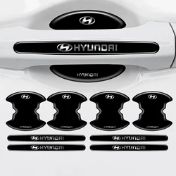 4/8pcs Car Styling Door Bowl Handle Protector Stickers Anti-scratch Film For Hyundai Elantra Accent Tucson i30 i10 i20 Veloster