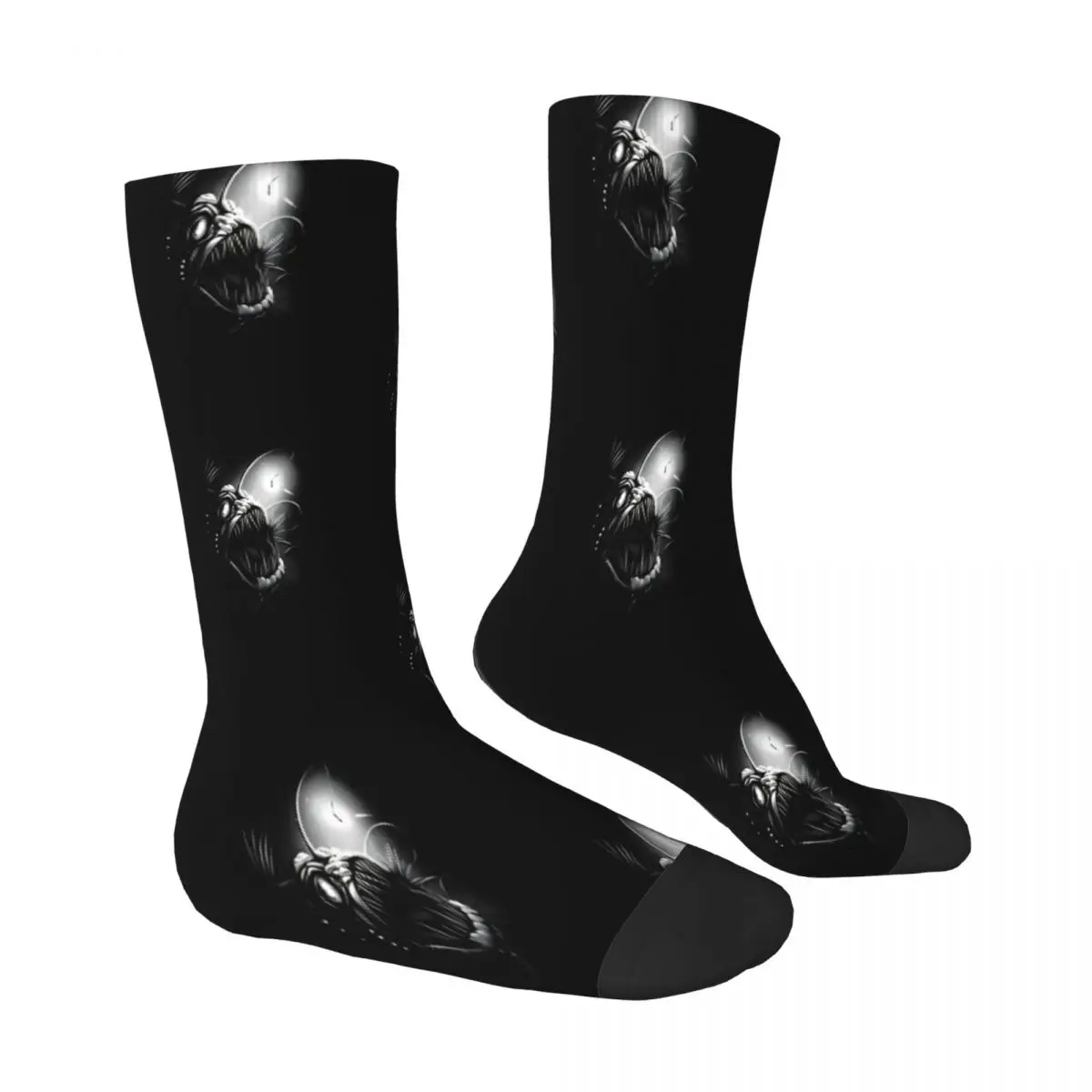 Anglerfish Light ANIME MANGA Darkness Socks Male Mens Women Summer Stockings Printed