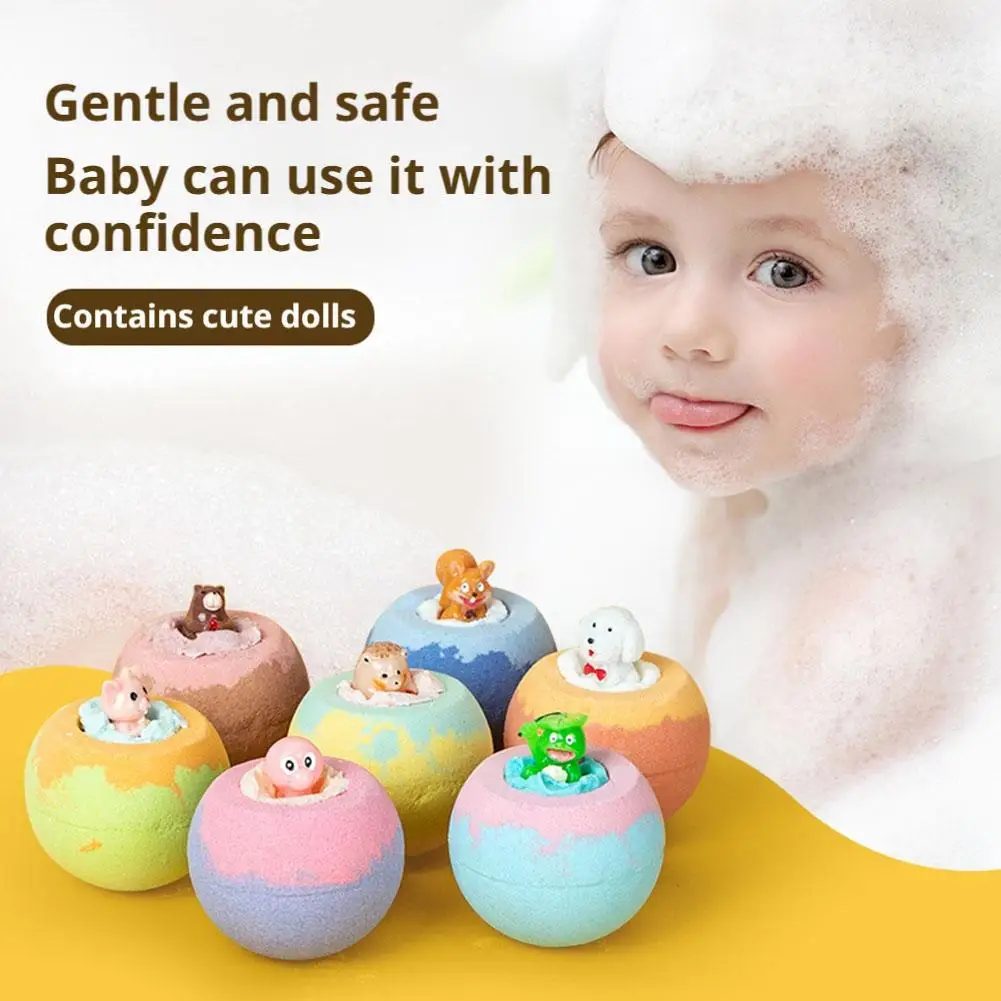 Newly Upgraded 1pcs Surprise Bath Balls Bath Toys Bath Ball Foam Bath Children Bath Ball Mini With Surprise Toy Inside