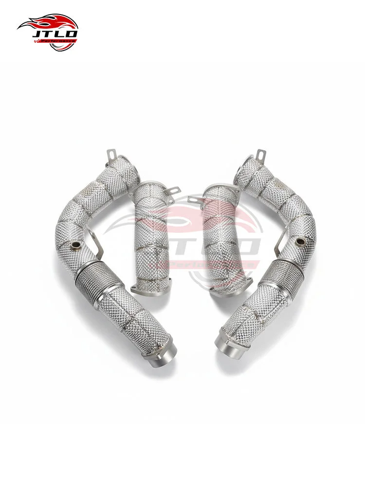 Hot Sell High Performance 304 Stainless Steel Heat Shielding Exhaust Downpipe for BMW X5M X6M Front Race Pipes F95 F96 2024+