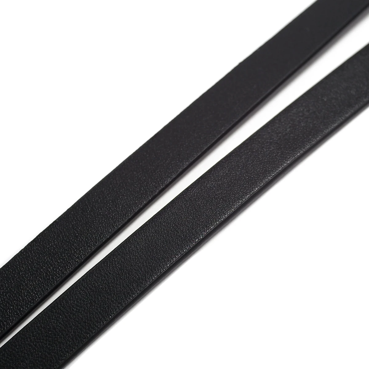 Black Soft Leather Cord,Fine Litchi Texture 10x1mm Leather Strips,Bracelet Making, Crafting Supplies,Synthetic Leather