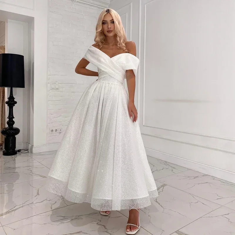 Graduation Customized Elegant Woman Female Bridal Prom Women's Evening Bride Brides Dress Wedding Women Photography Dresses Robe