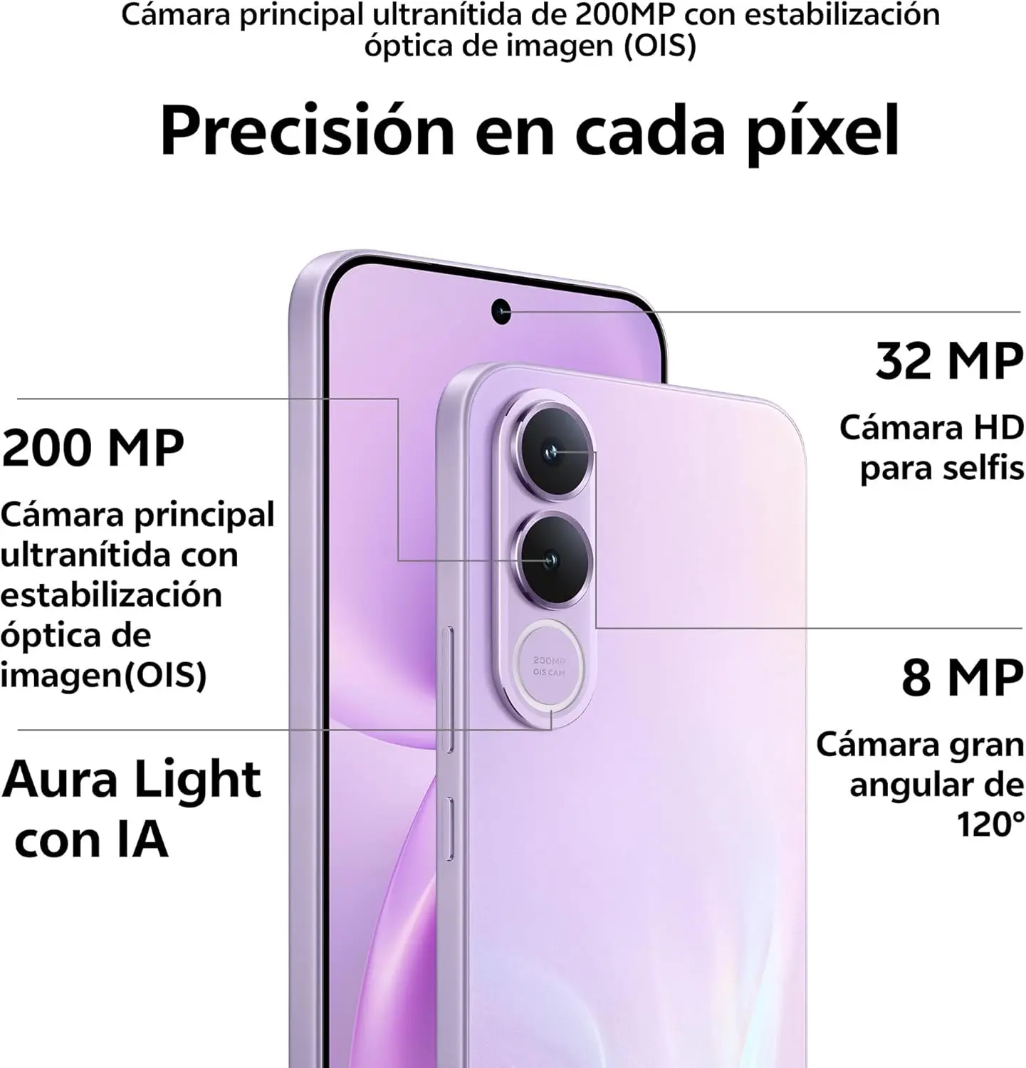 Teléfono – vivo V70 FE 5G Bundle, 8GB+256GB, Cámara de 200MP con OIS, Batería 7000mAh y Carga 90W, Pantalla 1.5K AMOLED 120Hz, IP68/IP69, eSIM, 5 años de actualizaciones, Incluye:: Auriculares Buds Air3 + Cargador 90W 8