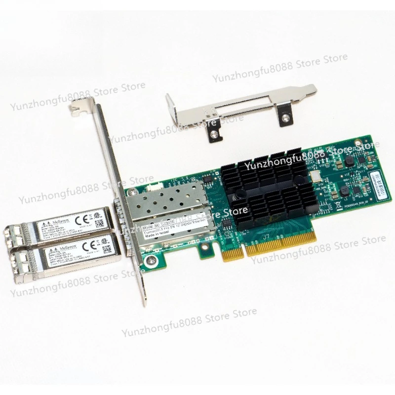 

MCX312B-XCCT CX312B Mellanox ConnectX®-3 Pro Ethernet Dual SFP+ Port Adapter Card 10G NIC&2pcs Original Optical Transceiver