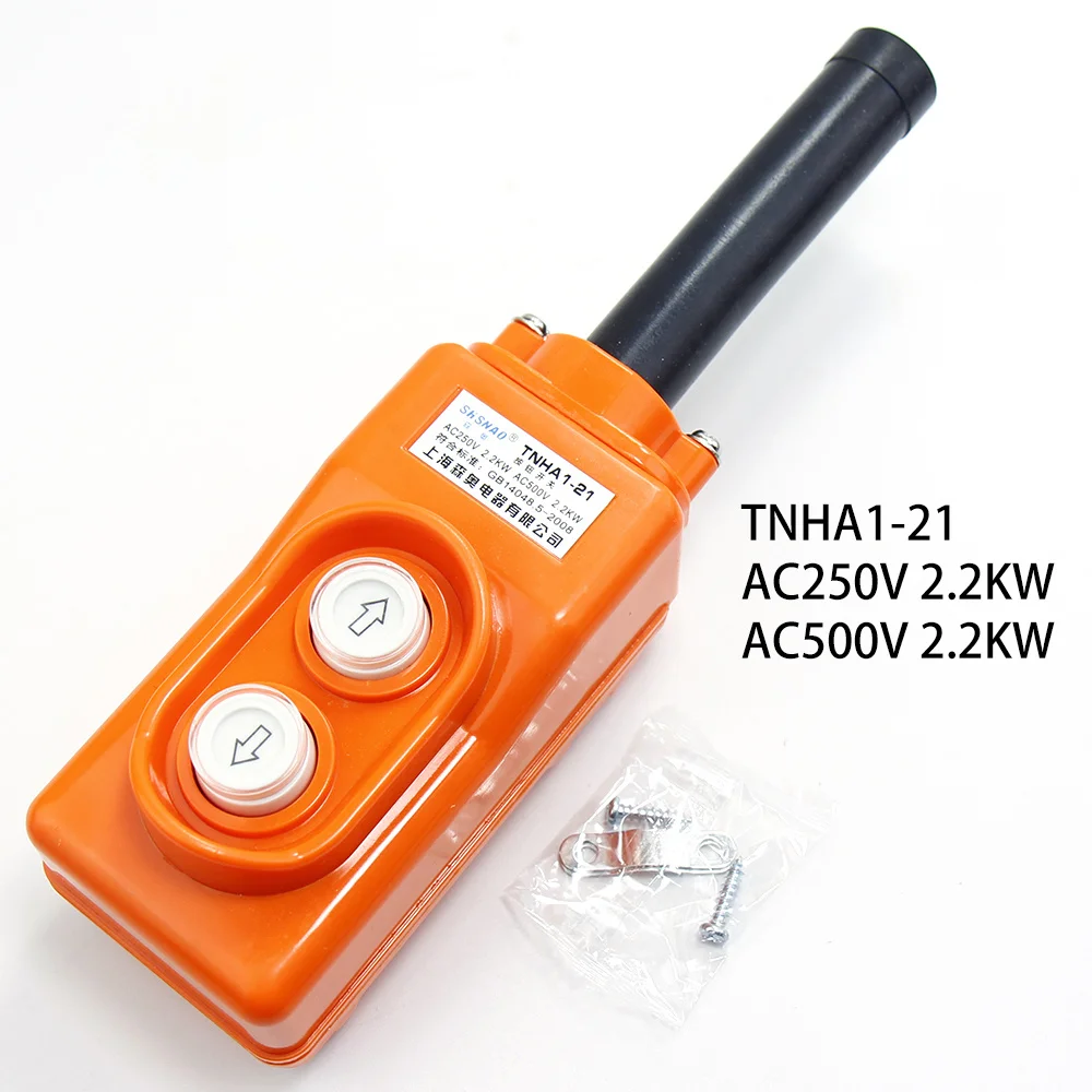 

Control Push Button Switch Hoist Crane lifting button electric hoist operating handle TNHA1-21 TNHA1-22 AC250V AC500V 2.2KW