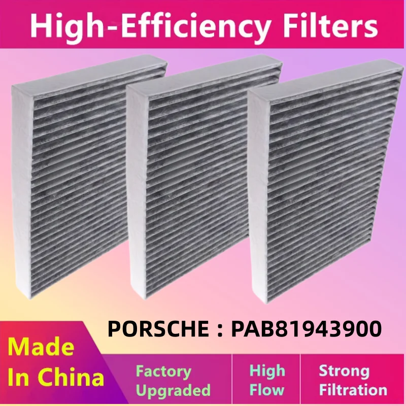 

3pcs/For Porsche Cayenne E-Hybrid Coupe Gts S Turbo Cabin Air Filter/Auto Parts