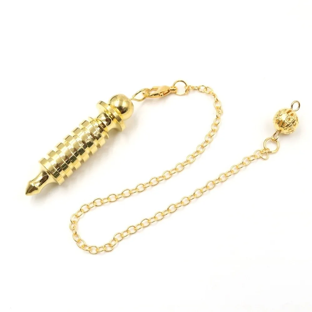 Dowsing Witch Spiritual Pendulos Energy Pointed Meditation Isis Pendulum Copper Spiral Cone Metal Pendulum Women